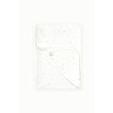Boumini 80x80 Cm %100 Pamuklu Çift Katlı Bebek Battaniyesi Beyaz