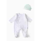 Boumini Bebek Patikli Tulum Şapka Set Yeşil