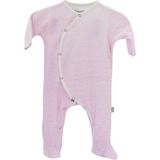 Boumini Bebek Tulumu Pembe Çizgili Patikli Tulum - Fuşya - 3 - 6 Ay