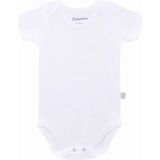 Boumini Pamuklu Bebek Çıtçıtlı Kısa Kollu Body Beyaz Zarf Yaka 0-36 ay - 12 - 18 Ay