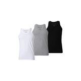 Boun Marche Erkek Atlet Premium 3'Lü Kutu Penye Süprem%100 Pamuk, Siyah-Beyaz-Gri3'Lü, 2Xl