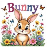 Bouncy Bunny Days Coloring Book for Kids and Adults - 90 Pages to Color: Cute Bunnies for Easter, Spring, Stress Relief, and Relaxation with Adorable Kawaii Illustrations