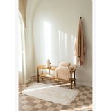 Bound Tekli Banyo Paspası %100 Pamuk 70x120 cm Beyaz