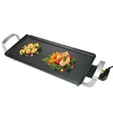 Bourgini Classic Çoklu Plaka - Elektrikli Masa Izgarası - Elektrikli Masa Izgarası - Teppanyaki Plaka - Raclette (Büyük)