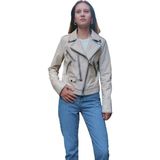 Boutique Bade Kuzu Derisi Mont - 113-Krem Rengi - L
