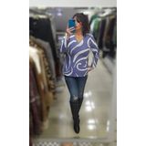 Boutique Bade Yumoş V Yaka Triko Kazak - Lacivert - Ekru - 2