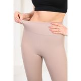 Boutique Depina Seamless Yüksek Bel Günlük Spor Kadın Fitilli Tayt - XL - Bej