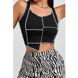 boutiquen Kolsuz Fitilli Crop Bluz 1497