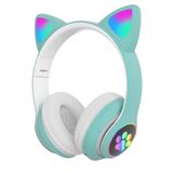 bovinox A Kalite Kedi Kulaklık Detaylı Bluetooth 5.0 Kablosuz Rengarenk Işıklı Rgb Oyuncu Kulaklık