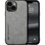 Bovinox Iphone 15 Kamera Korumalı Kılıf Deri Görünümlü Tam Koruma Vintage Premium Deri Lansman Kılıf - Kahverengi - Renk