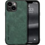 Bovinox Iphone 15 Kamera Korumalı Kılıf Deri Görünümlü Tam Koruma Vintage Premium Deri Lansman Kılıf - Yeşil - Renk