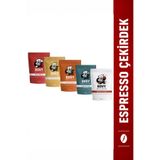 Bovy Craft Coffee 5'li Espresso Tanışma Seti 5 x 200 gr (1 Kg) - Çekirdek Kahve Deneme Paketi