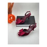 Bow Chic Fiyonklu Saten Topuklu Kadın Ayakkabı ZARA-17087126