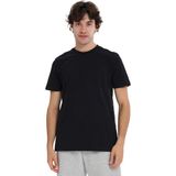 Bow Erkek Siyah Günlük Stil T-Shirt 25KE1016-SYH