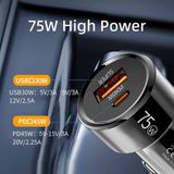 Bowie Akım Korumalı 75W Turbo Araç Çakmaklık Şarj Aleti Araç Şarj Başlığı Ultra Hızlı - Siyah