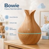 Bowie Ambiyans Aydınlatmalı Hava Nemlendirici Buhar Makinesi Bebek ve Çocuk Odası Için - Ahşap