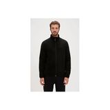 Bowie Full-Zip Siyah Fermuarlı Erkek Polar Sweatshirt