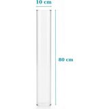 Box&Box Pelet Sobası Için Borosilikat Cam Boru 80 cm