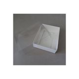 BOXSTATION 11x8x2.5 Asetat Kapaklı Beyaz Kutu 100 Adet