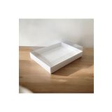 BOXSTATION 15x20x5 Asetat Kapaklı Beyaz Kutu 10 Adet