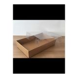 BOXSTATION 15x25x5 Asetat Kapaklı Kraft Kutu 10 Adet