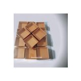 BOXSTATION 7x7x3 Asetat Kapaklı Kraft Kutu 50 Adet