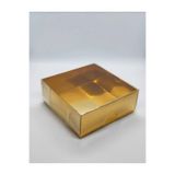 BOXSTATION 8x8x3 Asetat Kapaklı Gold Kutu 25 Adet