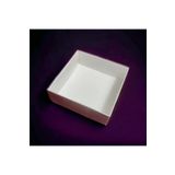 BOXSTATION 9x9x3 Asetat Kapaklı Beyaz Kutu 100 Adet