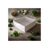BOXSTATION 9x9x3 Asetat Kapaklı Beyaz Kutu 25 Adet