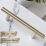 Boy Kulp Inox 96 mm Kulp Mobilya Mutfak Dolabı Çekmece Dolap Kapak Kulpu Kulbu Metal Kulpları - Krom