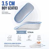 Boy Uzatıcı Tabanlık 3.5 cm,Boy Yükseltici, Boy Uzatan Topukluk Tabanlık, Gizli Boy Uzatıcı Yükseltici