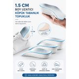 Boy Uzatıcı Tabanlık Topukluk 1.5 CM Boy Yükseltici Uzatma Aparatı Gizli Boy Uzatan Topukluk Boy Uzatma