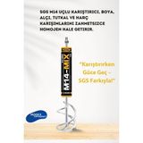 Boya Alçı Tutkal Karıştırıcı Uç M-14 120X600MM – Güçlü ve Dayanıklı Karıştırma Aparatı