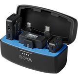 Boya Boyamic All-In-One Kablosuz Ikili Kayıt Yaka Mikrofonu - Siyah