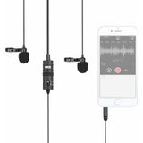 BOYA By-M1Dm Smartphone, Dslr, Kameralar İçin İkili Yaka Mikrofonu