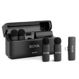 BOYA BY-V4U iPhone 15 Android Tip C Telefon Akıllı Telefon için Kablosuz Yaka Mikrofonu Video Kaydı Podcast Röportaj Akışı Vlog YouTube