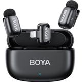 Boya Mini-15 (2TX+1RX+CC) iphone-ipad için Gürültü Engelleyicili Kablosuz Yaka Mikrofonu Lightning Device