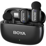 Boya Mini 2 Aı Kablosuz Yaka Mikrofonu Mat Siyah Type-C Bağlantı Özellikli SKU02