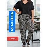 Boya Moda Kadın Bayan Büyük Battal Extra Turbo Jumbo Beden Süet Penye Kumaş 2 Yan Cepli Pantolon Eşofman Altı Pijama Altı 130 Kilograma Kadar Olur Bol Likralı Esneyen Kumaş Bel Lastikli Süs Bagcıklı - 10XL - Lacivert-156554