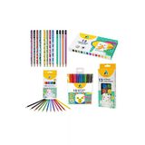 Boya Seti 12 Li Kuru - Sulu - Pastel- Keçeli Boya - Kurşun Kalem Set