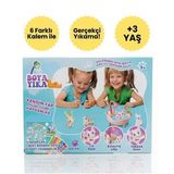 Boya & Yıka Sevimli Evcil Hayvanlar Seti – 6 Renkli Keçeli Kalemli, Yıkanabilir Oyuncak Boyama Seti