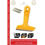 #Boyabıçağı Cam Kazıma Bıçak Seti 100Mm Kalıntı Tortu Sıyırma Aparatı 2 Adet Yedek Bıçak Hediyeli