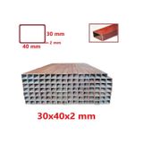 Boyalı 2mt 30 X 40 X 2 Mm Kutu Profil Boru Metal 30x40x2 Demir