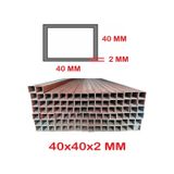 Boyalı 2mt 40 X 40 X 2 Mm Kutu Profil Boru Metal 40x40x2 Demir