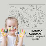 Boyama Çalışması - Yapışkansız Tutunan Akıllı Kağıt
