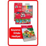 Boyama Kitabı Hediyeli Boyama Seti