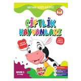 Boyama Zamanı Hayvan Dostlarımız - Çiftlik Hayvanları Seviye 2 (3-4 Yaş)