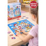 Boyamalı Puzzle 35 Parça | Eğitici Yapboz + 6 Mum Boya | Çocuk Oyun Seti | 3 Yaş +