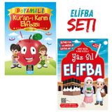 Boyamalı Yaz Sil Elifba (2 Kitap Takım)