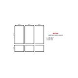 Boyanabilir 6 Adet Hazır Çerçeve 2,5 Cm (SET105) mastik Hediyeli beyaz